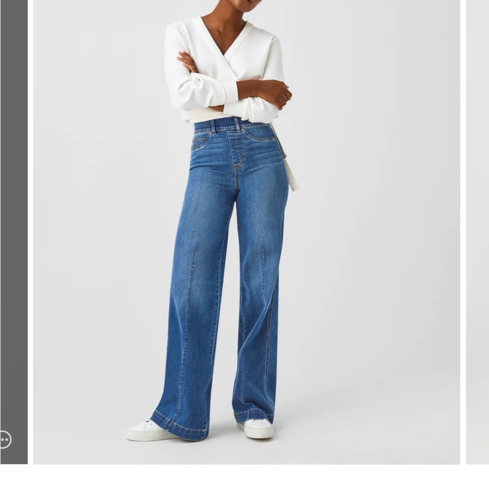 Spanx Seamed Front, Wide Leg Jeans